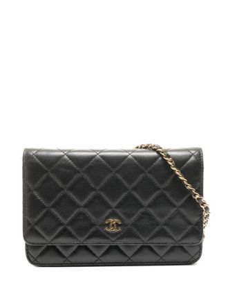Chanel 2019 flap chain wallet shoulder bag - Zwart