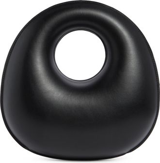 BCBGeneration Circle Handle Molded Hobo Bag in Black at Nordstrom Rack