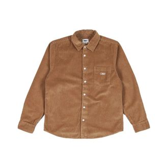Obey Julian Woven Shirt - Heren - Casual Overhemden - Bruin - M - Overhemden