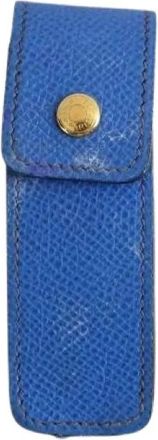 Herm&egrave;s Pre-owned Accessories, female, Blue, Size: ONE SIZE Pre-owned Ecrin pour rouge &agrave; l&egrave;vres