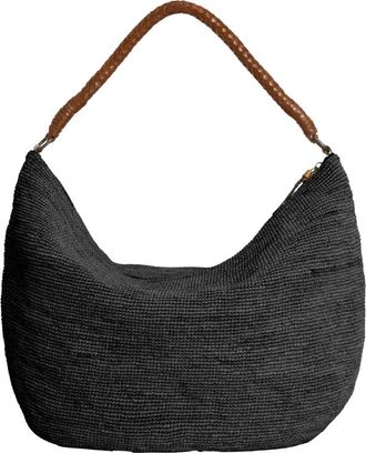 Ibeliv Utopia Hobo Bag - Dames - Schoudertassen - Zwart - ONE Size - Leer - Tassen