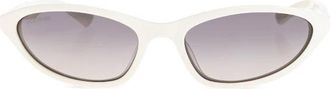 Balenciaga Sunglasses, female, White, Size: ONE SIZE Neo Oval 2.0 Sunglasses