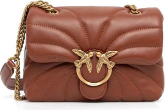 Pinko Love Puff cross body bag - Brown