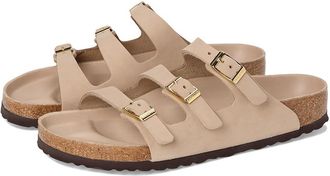 Birkenstock Florida - Nubuck Womens Sandals Sandcastle : EU 42 (US Womens 11-11.5) Regular, Suede