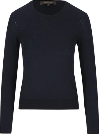 Loro Piana Maglione girocollo in cashmere - Blu