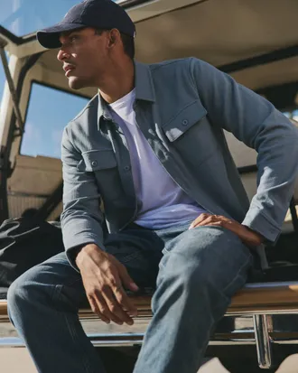 Vuori Clothing Waffle Shirt Jacket | Dark Pewter | Medium