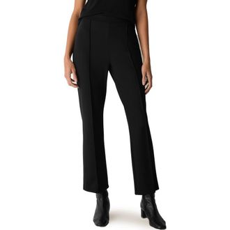 Eileen Fisher High Waist Ankle Pants in Black at Nordstrom, Size Xx-Small