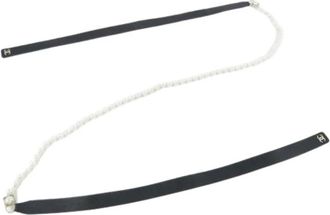 Chanel Pre-owned Belts, female, Black, Size: ONE SIZE Pre-owned Fabric Belt