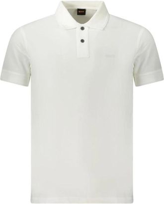 HUGO BOSS Bianco Katoenen Polo - Heren - Polos - Wit - S - Katoen - Tops