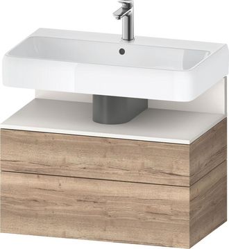 Duravit Duravit - Qatego Mueble Bajo Lavabo, 1 Extra&iacute;ble Y 1 Caj&oacute;n