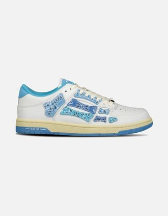 Amiri Mens Amiri Skeleton Low Top Bandana Trainers Blue - Size: 9