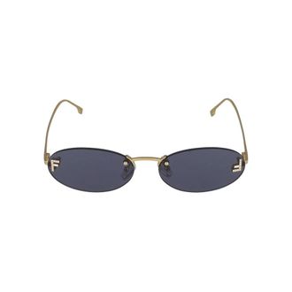 Fendi Sunglasses, female, Yellow, Size: 54 MM First Crystal Sunglasses