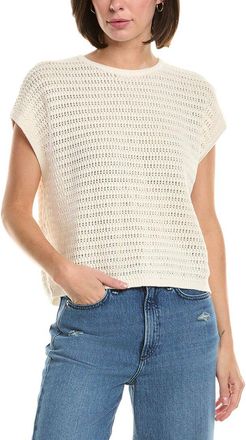 LE JEAN Le Jean Crochet Linen-Blend Muscle T-Shirt