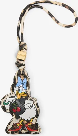Ganni Brown Daisy Duck Leopard Charm