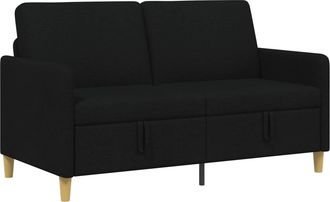 vidaXL Sof&aacute; Con Almacenamiento Negro 152 X 78 X 87 Cm Poli&eacute;ster Vidaxl