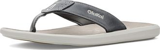 Olukai Pili Mens Sandals Rock/Ash : 10 D - Medium, Leather