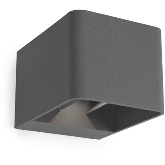 Leds - C4 Ledkia - Leds-c4 Wilson - Aplique Led Up Down Para Exterior Urban Grey 855lm 2700k Ip65