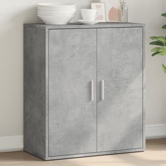 vidaXL Vidaxl - Aparador De Madera De Ingenier&iacute;a Gris Hormig&oacute;n 60x31x70 Cm