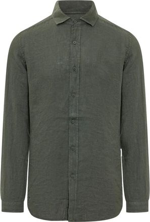 Sundek Casual Shirts, male, Green, Size: XL Linen Shirt
