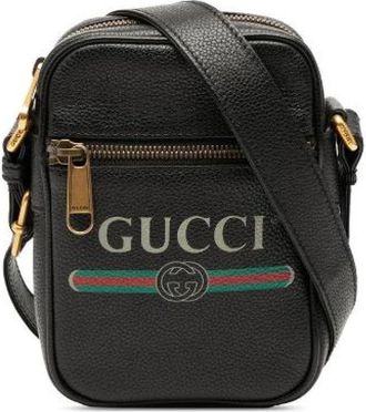 Gucci Pre-owned Cross Body Bags, female, Black, Size: ONE SIZE Pre-owned Vintage Cross Body Bag
