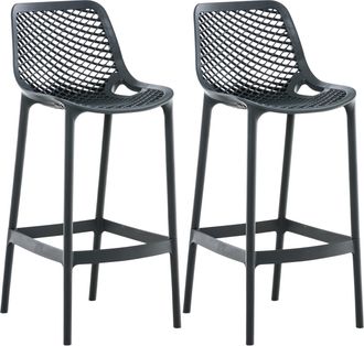 Clp Clp - Set De 2 Taburetes Outdoor Air Gris Oscuro