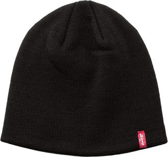 Levi's Strickm&uuml;tze LEVIS UNISEX, Gr. L/XL, schwarz, Kunstfaser, unifarben, Basic, M&uuml;tzen Strickm&uuml;tze, OTIS BEANIE