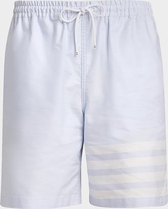 Thom Browne Men & apos;s Engineered 4-Bar Oxford Rugby Shorts