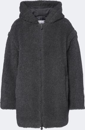 Max Mara Abrigo con capucha de lana, alpaca y seda
