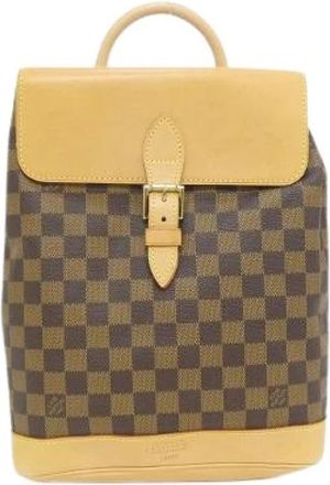 Louis Vuitton Pre-owned Damier Backpack - Dames - Vintage Rugzakken - Bruin - ONE Size - Vintage