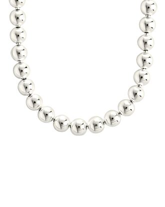Sterling Forever Silver Basia Dainty Beaded Chain Necklace