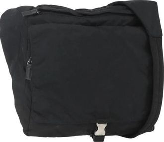 Prada Pre-owned Nylon Cross Body Bag - Dames - Vintage Schoudertas - Zwart - ONE Size - Nylon - Vintage