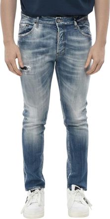 Dsquared2 Navy Blue Distressed Jeans