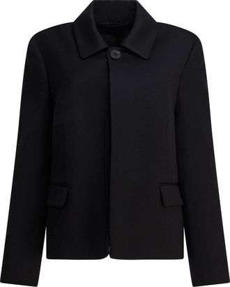 Balenciaga Wool Jacket Jackets And Coats Nero-Donna