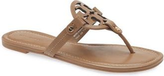 Tory Burch Miller Thong Sandal in Almond Flour at Nordstrom, Size 10.5