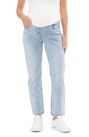 Ripe Nova Over Bump Cropped Maternity Jean in Blue Haze at Nordstrom, Size X-Small 28 Au