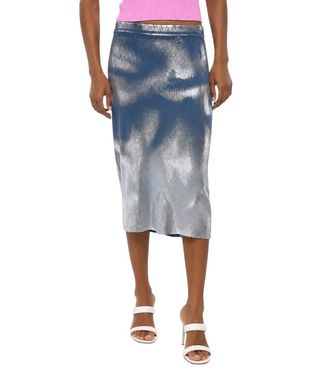 Diesel Blue Calf Length Skirt