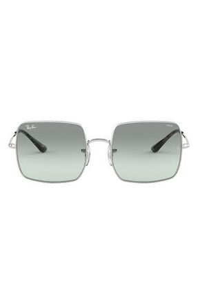 Ray-Ban 54mm Evolve Photochromic Square Sunglasses in Silver at Nordstrom Rack