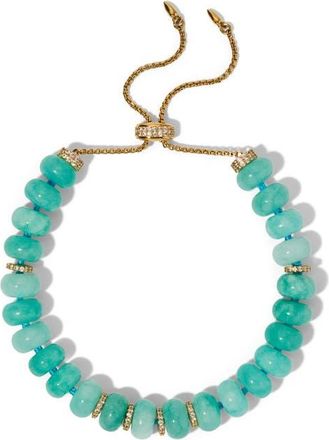 Nadri Beads of Paradise Amazonite Pav&eacute; Bracelet in Gold at Nordstrom