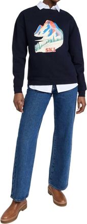 Kule Oversized Alps Sweatshirt In Navy