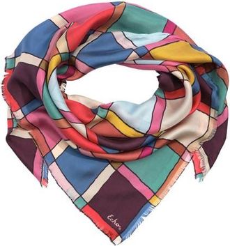 Echo Windowpane Silk Square in Multi at Nordstrom