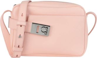 Ferragamo Womens Small Archive Camera Case Crossbody Bag In Light Pink
