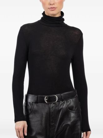 Kontatto turtleneck sweater - Zwart