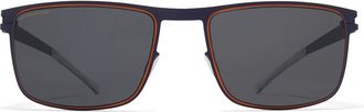 Mykita Donovan Polarized 431 Mens Sunglasses Blue Size 55