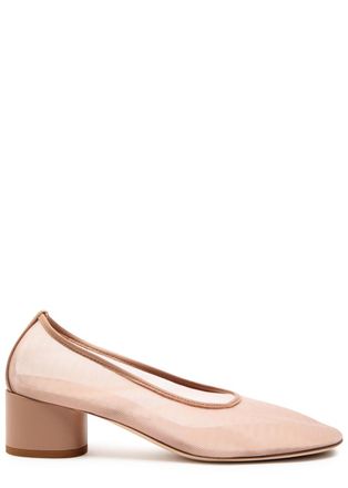 Dear Frances Balla Mesh Pumps - Nude