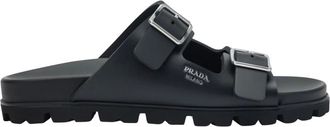 Prada Sliders, female, Black, Size: 10 US Ciabatte