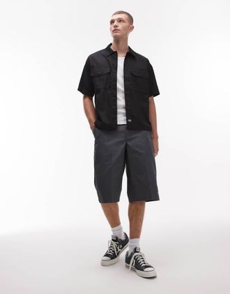 Dickies Pantaloncini sartoriali grigio antracite da 15