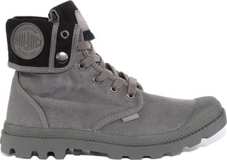 Palladium Lace-up Boots, male, Gray, 7 UK, Grey Baggy Boots for Men