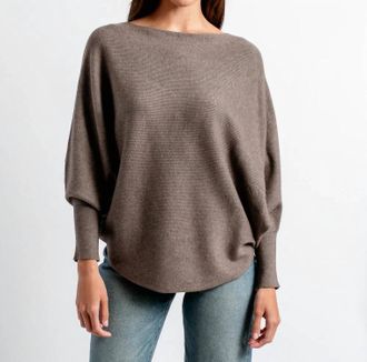 Kerisma Ryu Dolman Sweater Top In Ash Grey