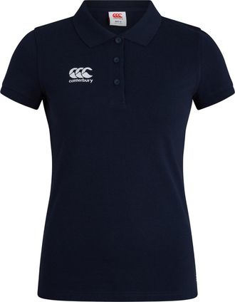 Canterbury Of New Zealand Dames/Dames Waimak Geborduurd Logo Poloshirt (Marine)