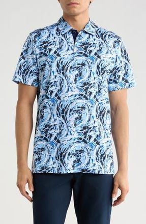 Bugatchi Mercerized Cotton Polo in Azure at Nordstrom Rack, Size Xx-Large